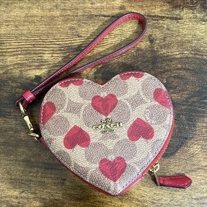Coach Heart wristlet